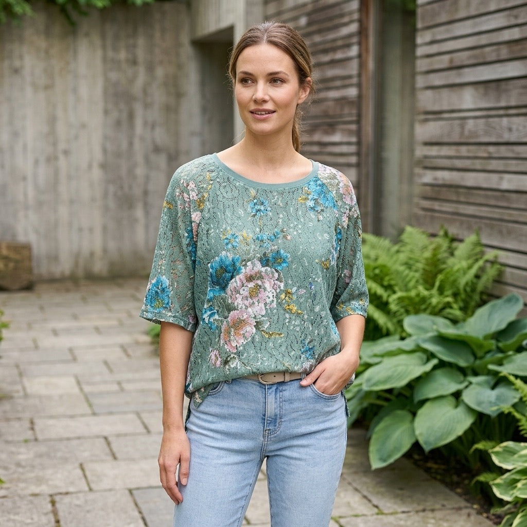 Iris Floral Blouse