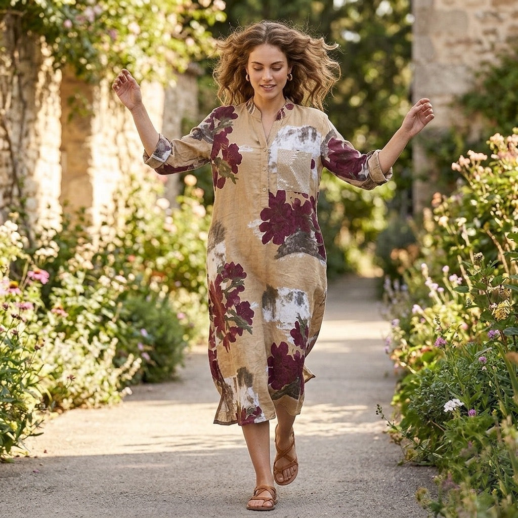 Dahlia Linen Dress