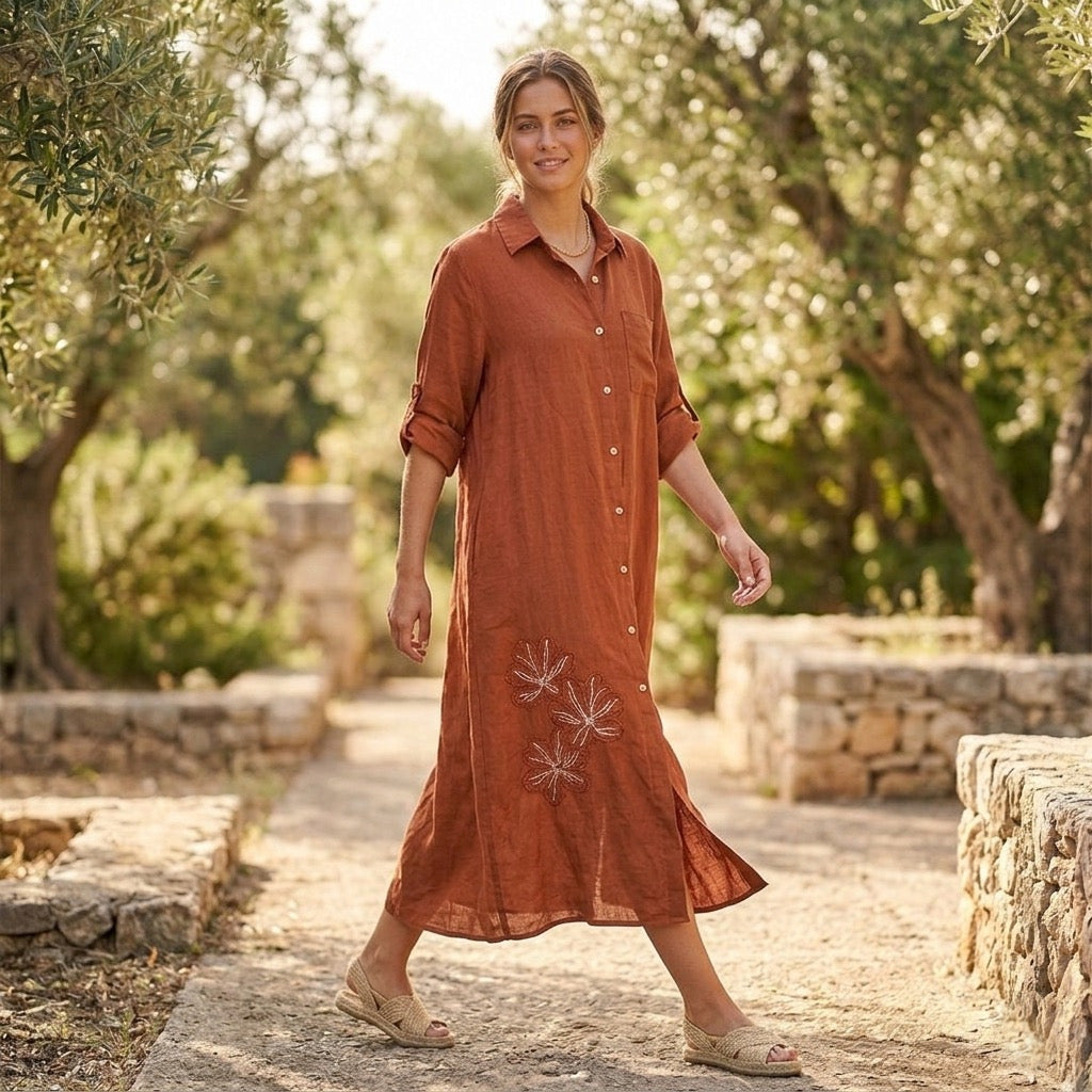Aster Linen Dress