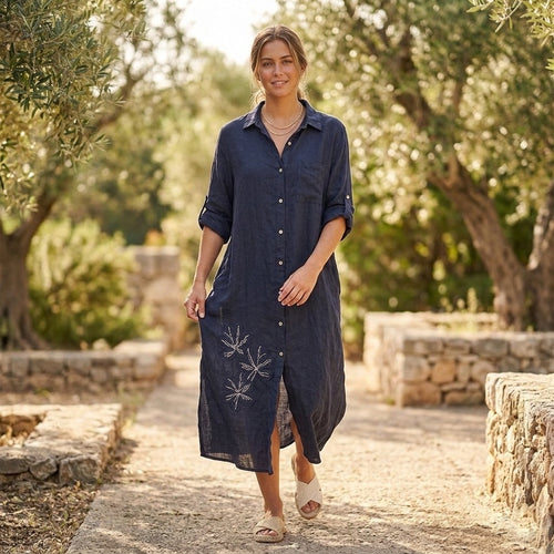 Aster Linen Dress