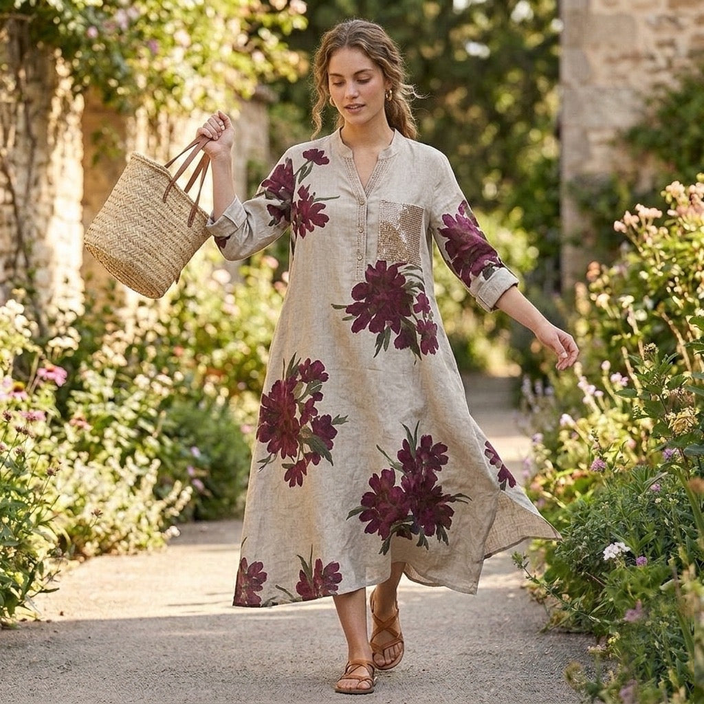 Dahlia Linen Dress