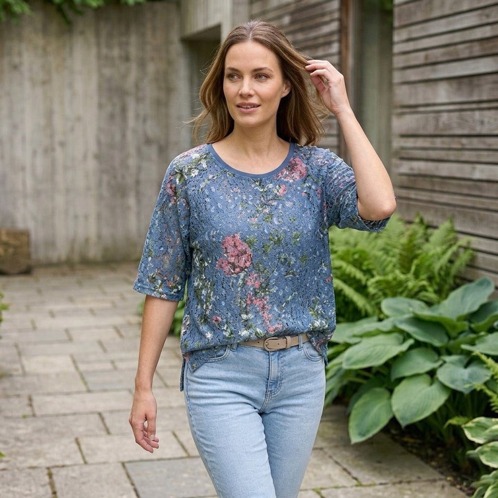 Iris Floral Blouse