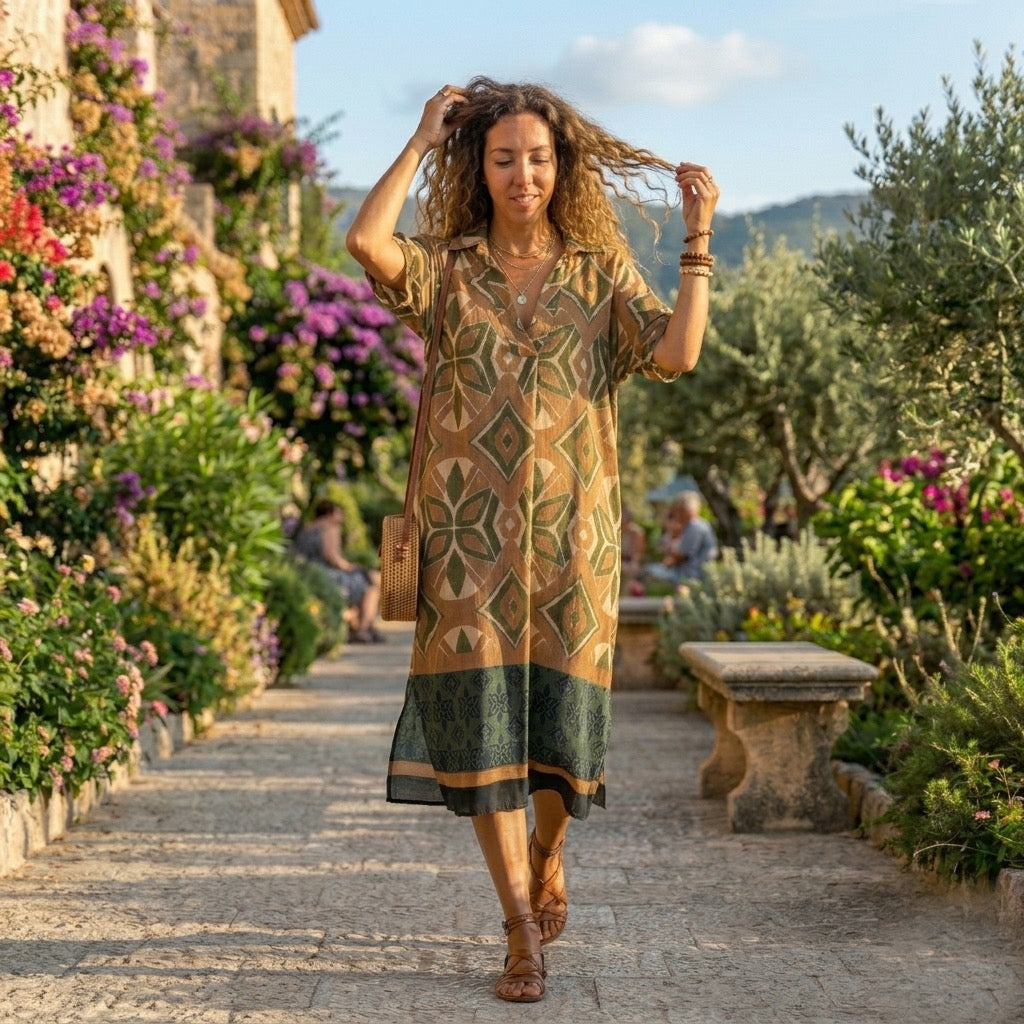 Aztec Midi Dress