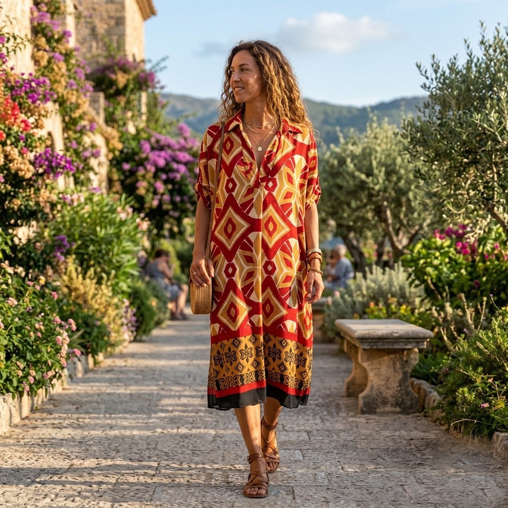 Aztec Midi Dress