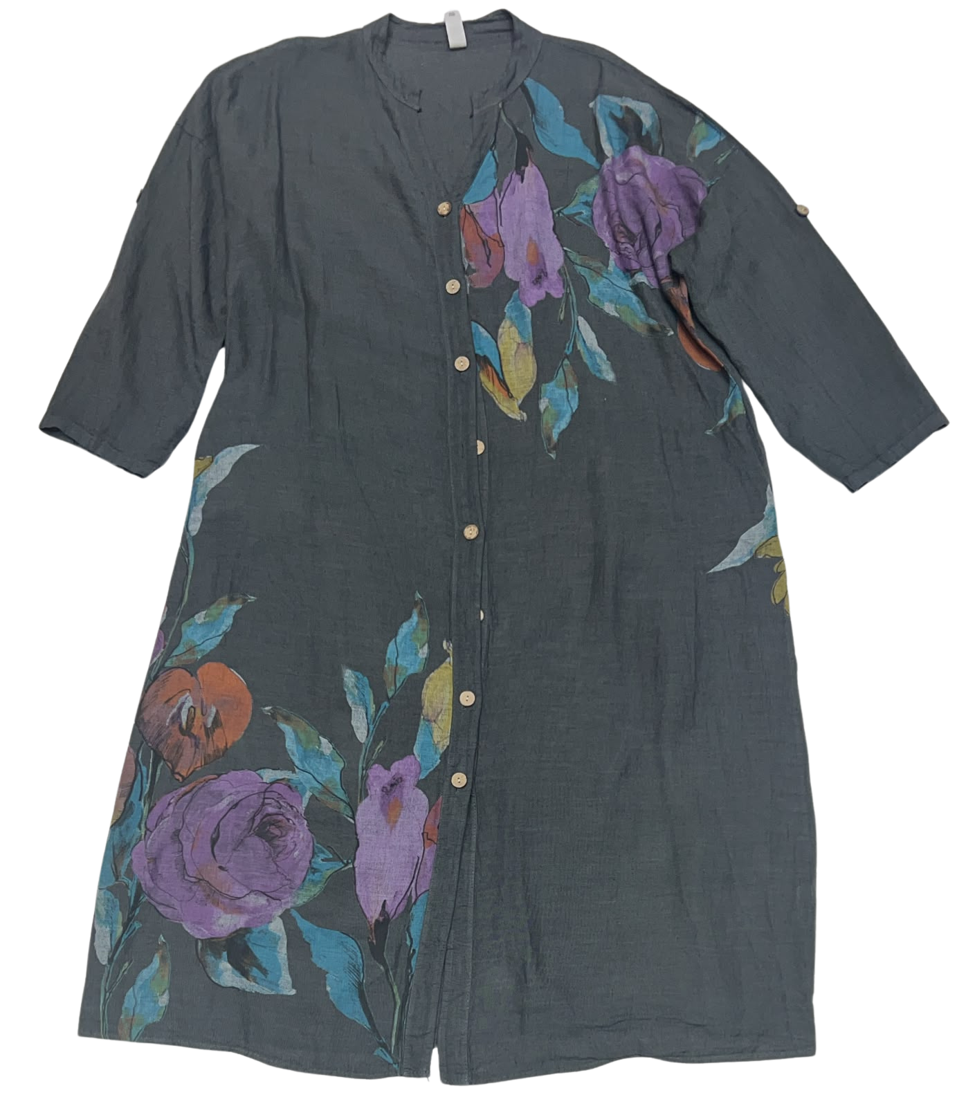 Portofino Linen Dress Brown