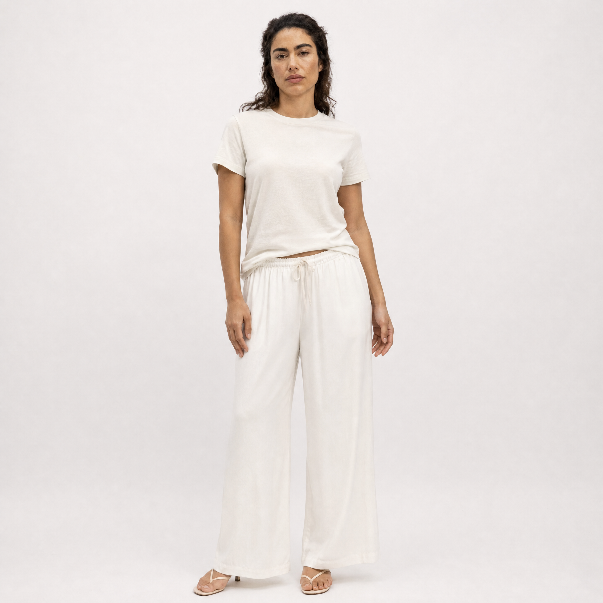 Satin trousers