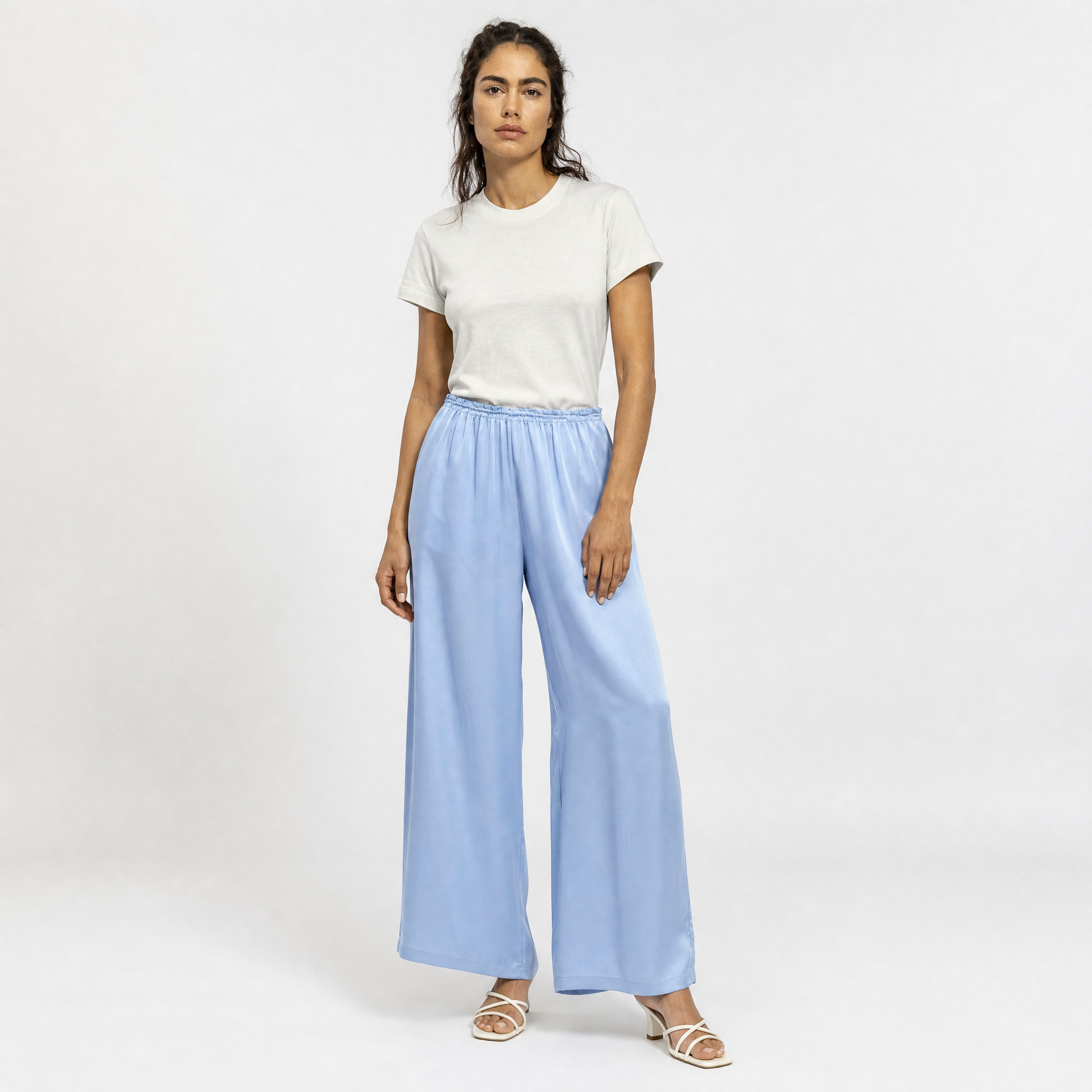 Satin trousers