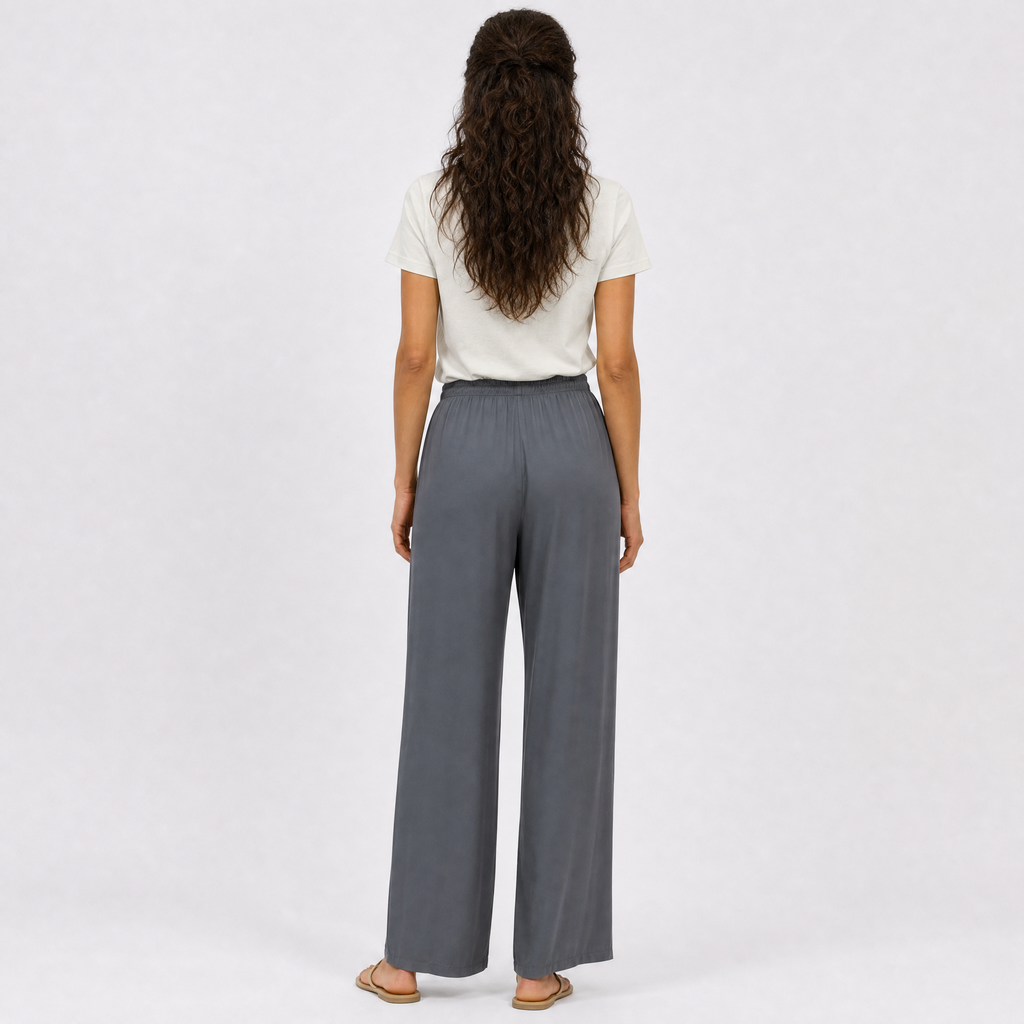 Satin trousers