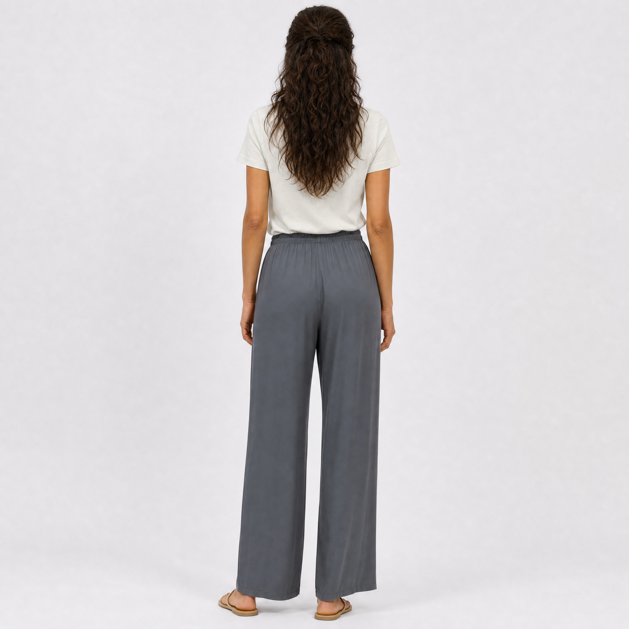 Satin trousers