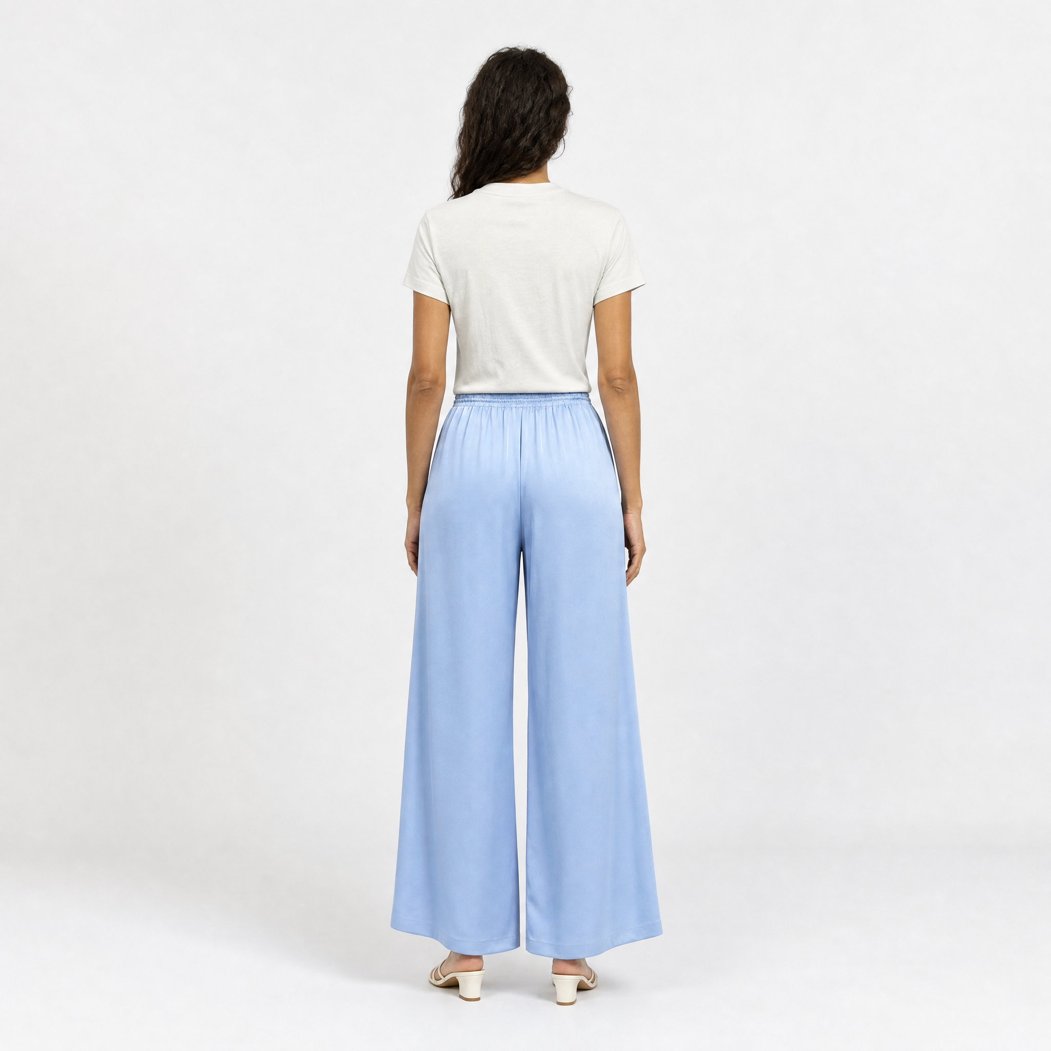 Satin trousers