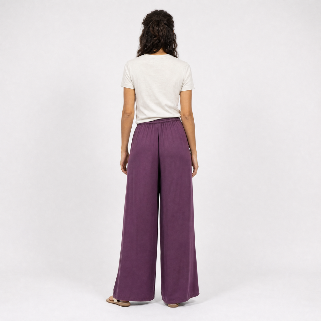 Satin trousers
