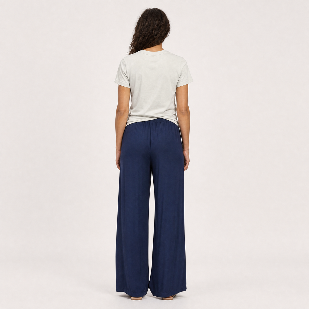 Satin trousers