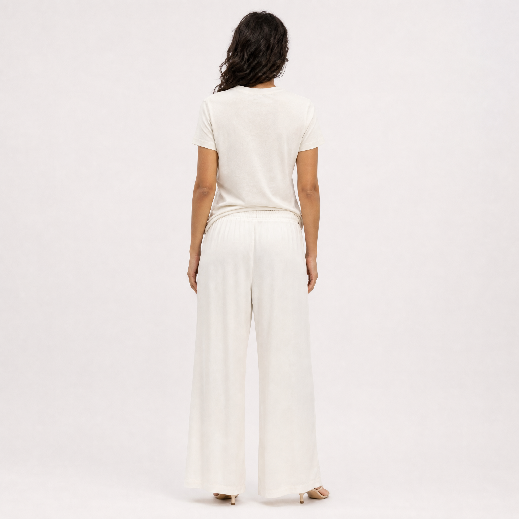 Satin trousers
