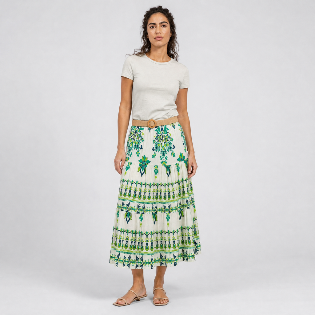 Bloom Heritage Maxi Skirt