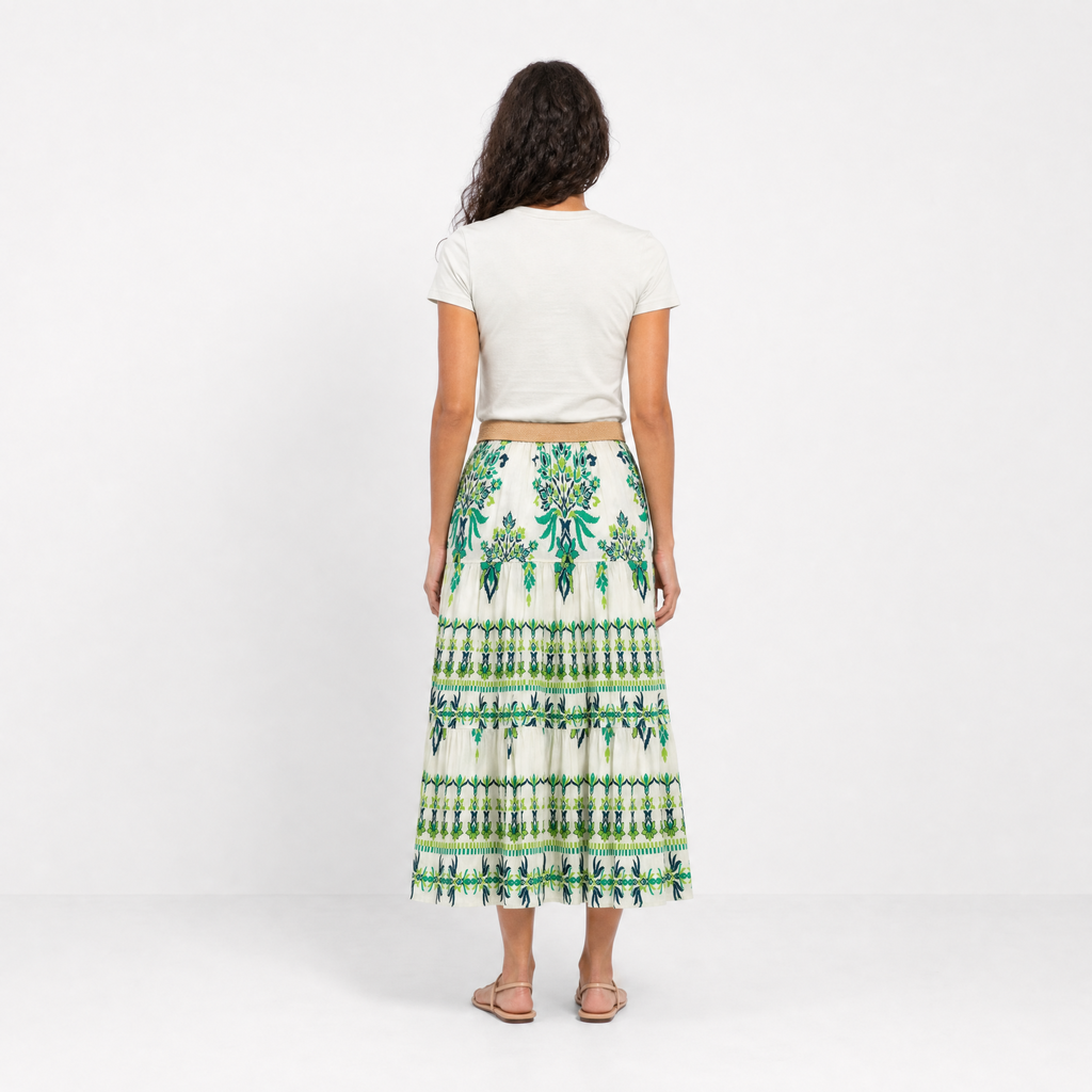 Bloom Heritage Maxi Skirt
