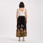 Rosé Bloom Satin Skirt
